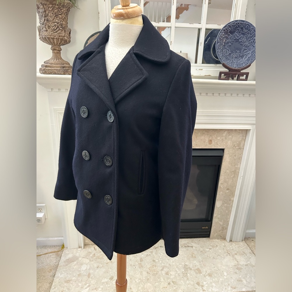 Classic Woolrich Navy Vintage Peacoat - Picture 3 of 9